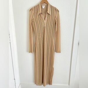 FIND ME NOW mesh checkered JUDY maxi dress / size S